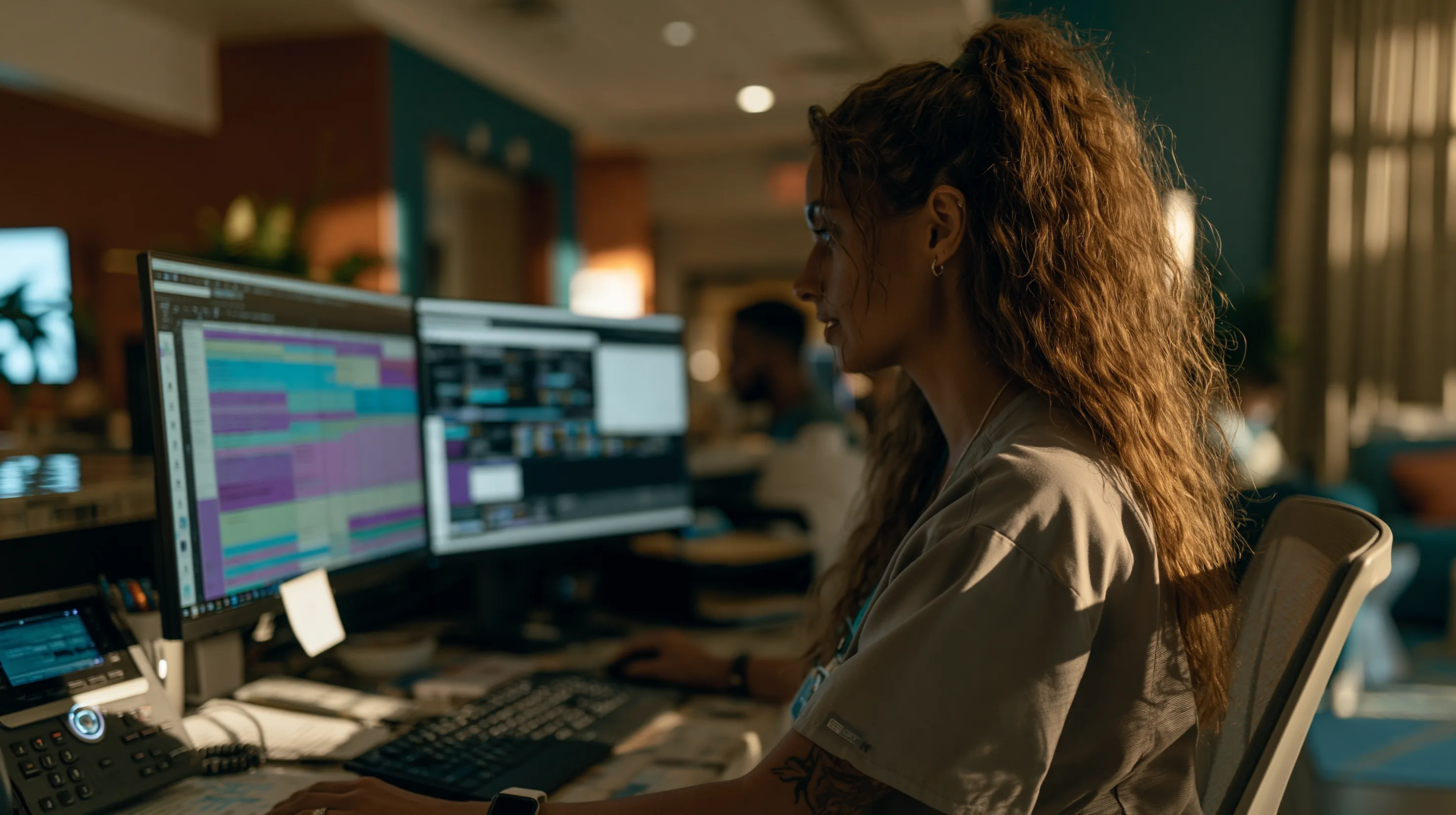 Front-office workflow visualization